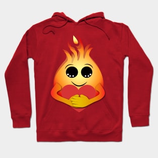 Caring Flame Emoji Hoodie